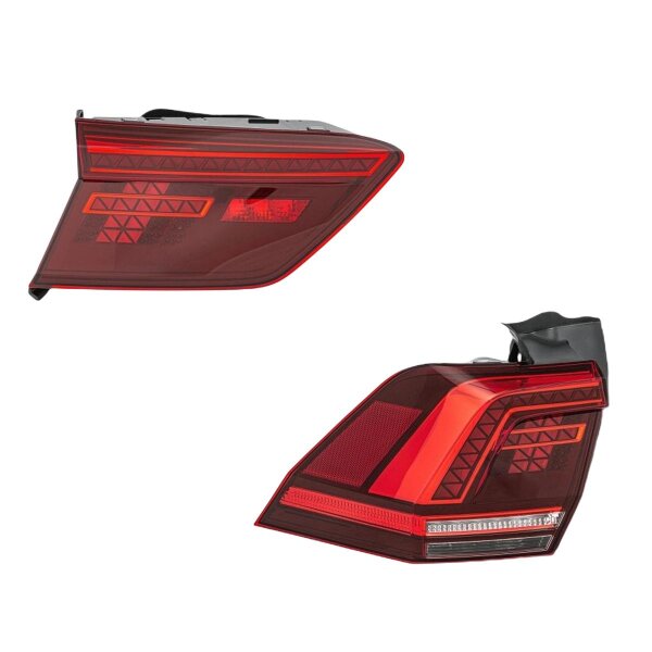 Rear Light Set left 12 V LED HELLA suitable for e.g. VW TIGUAN