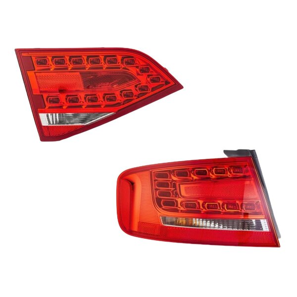 Rear Light Set left right 12 V LED P21W W16W HELLA for AUDI A4