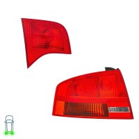 Rear Light Set left right 12 V P21W Bulb technology HELLA...