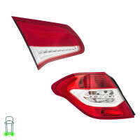 Rear Light Set left right with cover HELLA suitable for...