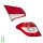Rear Light Set left right with cover HELLA suitable for e.g. CITROËN C4