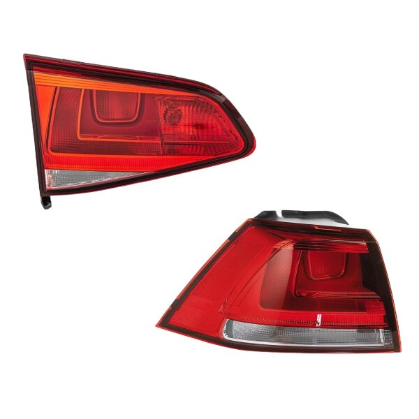 Rückleuchten-Set links rechts 12 V W16W WY21W W21W HELLA für u.a. VW GOLF