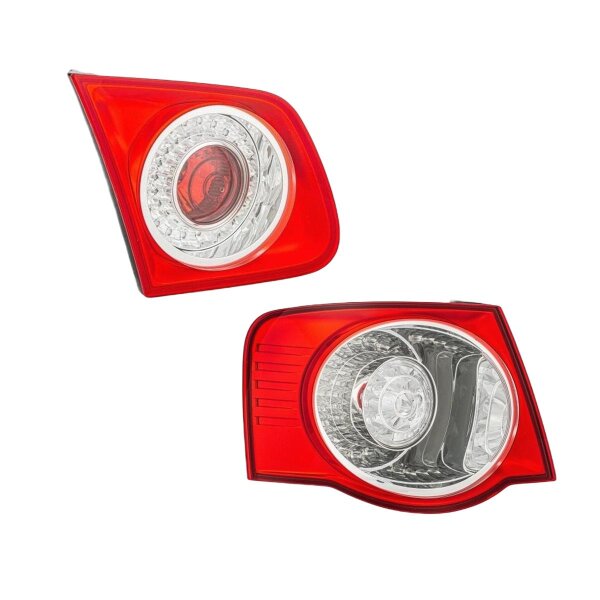 Rear Light Set left right 12 V P21W LED Halogen HELLA for VW JETTA