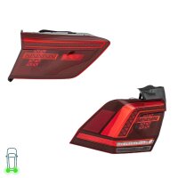 Rear Light Set left right 12 V LED HELLA suitable for...