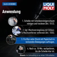 Fixklar Regenabweiser LIQUI MOLY 1590 Scheiben klare Sicht und Helmvisier 125ml