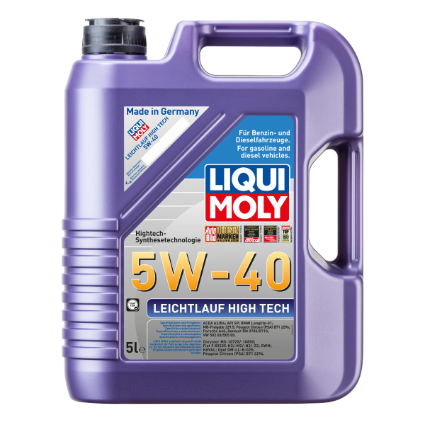 Motorenöl Leichtlauf High Tech 5W-40 LIQUI MOLY 3864 Diesel Benzinfahrzeuge 5L