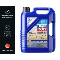 Engine Oil 5 l 5W-40 LIQUI MOLY Leichtlauf High Tech for various vehicles