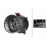 Interior Blower 12 V 150 W 2-pole HELLA for e.g. CITROËN DS5
