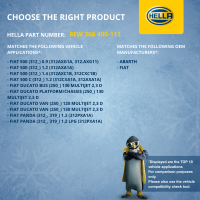 Innenraumgebläse 12V 120W Ø121mm HELLA für FIAT DUCATO Van 160 Multijet 3,0
