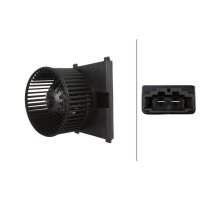 Innenraumgebläse 12V 216W Ø: 146mm HELLA für PORSCHE BOXSTER (987) 2.7