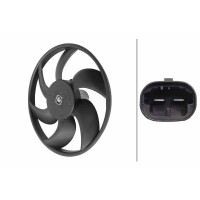 Engine Cooling Fan 12 V 60 W 2-pole HELLA for DACIA LODGY and others