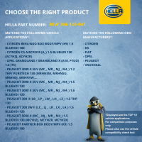 Lüfter Motorkühlung 12V 250W Ø426mm HELLA für CITROËN C4 PICASSO II 2.0 BlueHDi