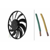 Lüfter, Motorkühlung 12V 250W Ø383mm HELLA für AUDI A6 C6 (4F2) 3.0 quattro