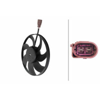 Engine Cooling Fan 12 V 150 W 2-pole HELLA suitable for e.g. AUDI A3