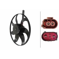 Lüfter, Motorkühlung 12V 300W Ø363mm HELLA für VW SCIROCCO III (137, 138) 2.0 R