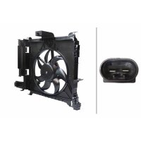 Lüfter Motorkühlung 12V 192W Ø335mm HELLA für SMART FORTWO Cabrio(451)1.0 Brabus
