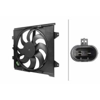 Lüfter, Motorkühlung 12V 250W Ø: 399mm HELLA für FIAT 500 C 0.9