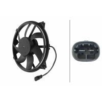 Engine Cooling Fan 12 V 280 W 2-pole HELLA for e.g. CITROËN C4