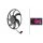 Engine Cooling Fan 12 V 200 W 3-pole HELLA for e.g. SKODA FABIA