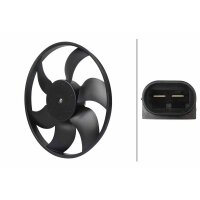 Lüfter Motorkühlung 12V 200W Ø385mm HELLA für RENAULT MEGANE I Coach (DA0/1_)