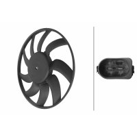 Lüfter, Motorkühlung 12V 250W Ø383mm HELLA für AUDI A6 C7 (4G2, 4GC) 2.0 TDI