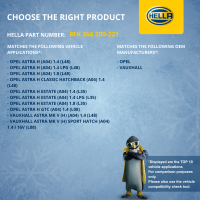 Kompressor, Klimaanlage 12V R 134a HELLA für OPEL ASTRA H (A04) 1.4 (L48)