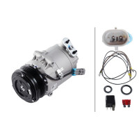 Air Conditioning Compressor 12 V Ø 105 HELLA suitable for e.g. OPEL ASTRA