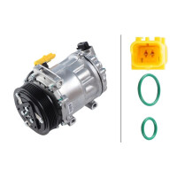 Air Conditioning Compressor 12 V Ø 119 HELLA suitable for e.g. CITROËN C5