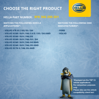 Kompressor, Klimaanlage 12V R 134a HELLA für VOLVO V70 III (135) D5