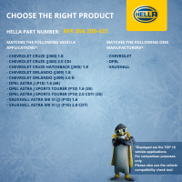 Kompressor, Klimaanlage 12V R 134a HELLA für OPEL ASTRA J (P10) 1.6 (68)