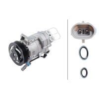 Kompressor, Klimaanlage 12V R 134a HELLA für OPEL ASTRA J (P10) 1.6 (68)