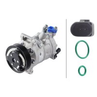 Kompressor, Klimaanlage 12V R 134a/R 1234yf HELLA für AUDI A3 (8V1, 8VK) 1.6 TDI