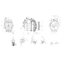 Kompressor, Klimaanlage 12V R 134a HELLA für AUDI A4 B6 (8E2) 1.9 TDI