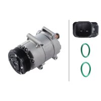 Kompressor, Klimaanlage 12V R 134a/R 1234yf HELLA für FORD FOCUS III 1.6 LPG