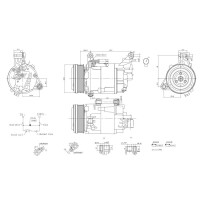 Kompressor, Klimaanlage 12V R 134a HELLA für MINI MINI (R50, R53) Cooper S