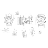 Klimakompressor 12 V Ø 109 HELLA für u.a. MINI MINI COUNTRYMAN