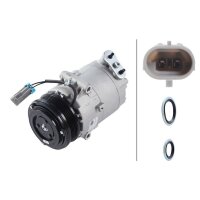 Kompressor, Klimaanlage 12V R 134a HELLA für OPEL CORSA C (X01) 1.4 (F08, F68)