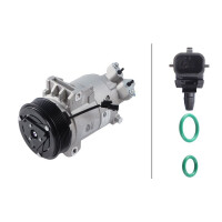 Air Conditioning Compressor 12 V Ø 115 HELLA fits RENAULT KOLEOS