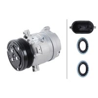 Klimakompressor 12 V Ø 126 HELLA passend für u.a. OPEL ASTRA