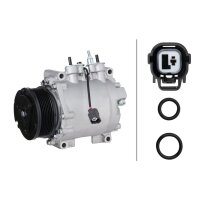 Kompressor Klimaanlage 12V R 134a/R 1234yf HELLA für HONDA CR-V II (RD_) 2.0