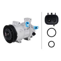 Klimakompressor 12 V Ø 120 HELLA passend für u.a. TOYOTA COROLLA