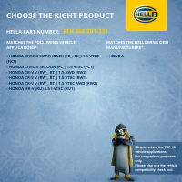 Kompressor Klimaanlage 12V R 134a/R 1234yf HELLA für HONDA CR-V V (RW_, RT_)