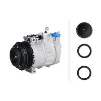 Kompressor, Klimaanlage 12V R 134a/R 1234yf HELLA für CHRYSLER CROSSFIRE 3.2