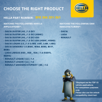 Kompressor Klimaanlage 12V R 134a/R 1234yf HELLA für DACIA DUSTER (HS_) 1.6 16V