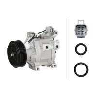 Klimakompressor 12 V Ø 100 HELLA passend für u.a. FIAT PANDA