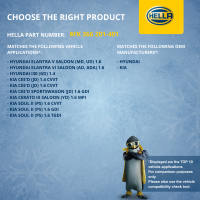 Kompressor, Klimaanlage 12V R 134a/R 1234yf HELLA für KIA CEED (JD) 1.6 CVVT