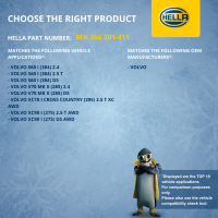 Kompressor, Klimaanlage 12V R 134a/R 1234yf HELLA für VOLVO S60 I (384) 2.4