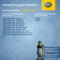 Kompressor Klimaanlage 12V R 134a/R 1234yf HELLA für FORD FOCUS II Estate Van1.6