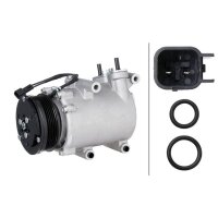 Kompressor Klimaanlage 12V R 134a/R 1234yf HELLA für FORD FOCUS II Estate Van1.6