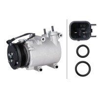 Klimakompressor 12 V Ø 106 HELLA passend für u.a. FORD FOCUS